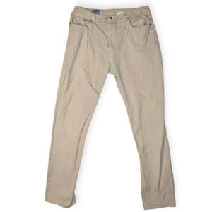 Vintage Denver Hayes Mens Cream Work Jean Pants 36/34 Straight Leg